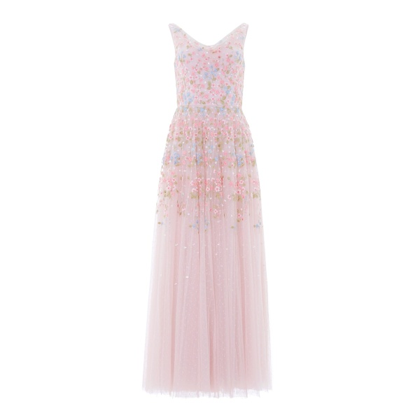 Needle & Thread Versailles Ditsy Cowl Neck Gown