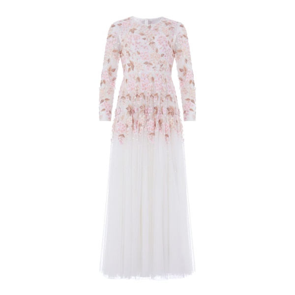 Needle & Thread Wisteria Dot Long Sleeve Gown