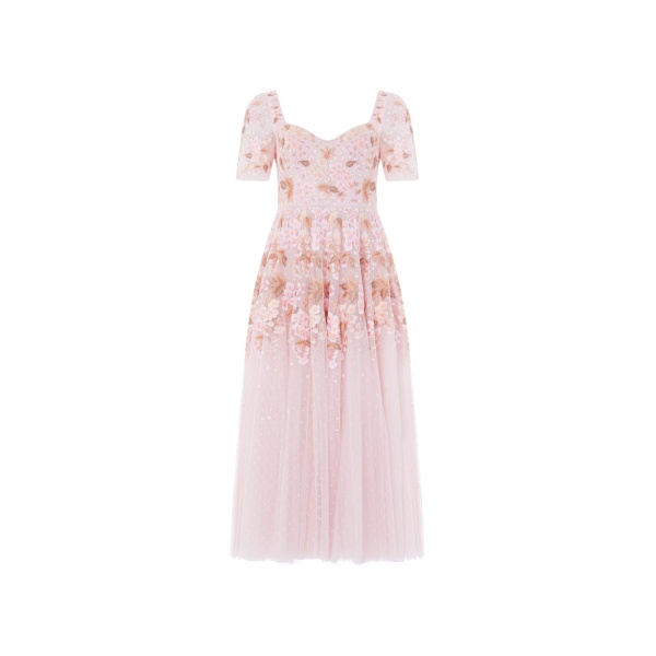 Needle & Thread Wisteria Dot Short Sleeve Ballerina Dress