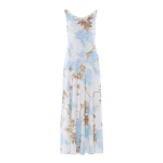 Needle & Thread Wisteria Jacquard Cowl Neck Gown