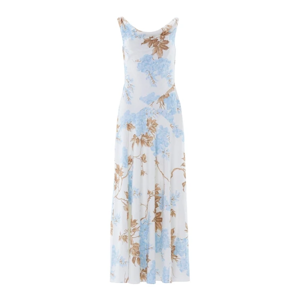 Needle & Thread Wisteria Jacquard Cowl Neck Gown