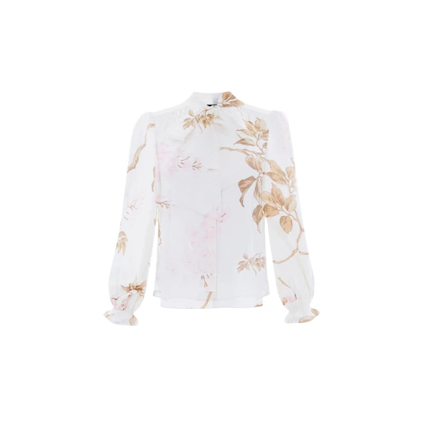 Needle & Thread Wisteria Pussy Bow Blouse