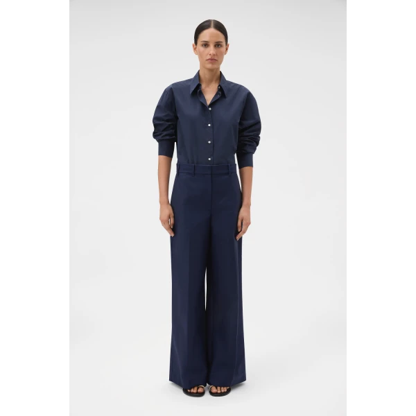 Flat Front Wide Leg Pant