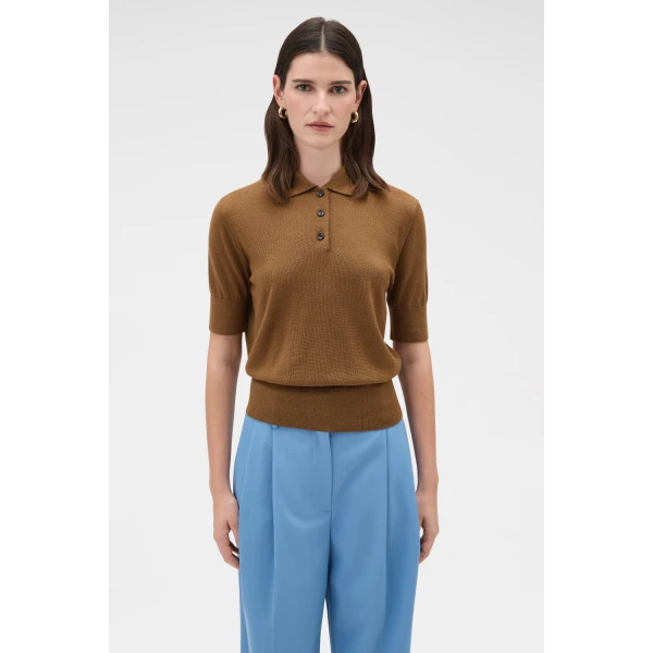 Knit Polo Top