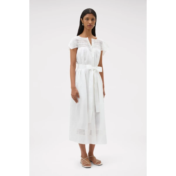 Lace Trim Day Dress