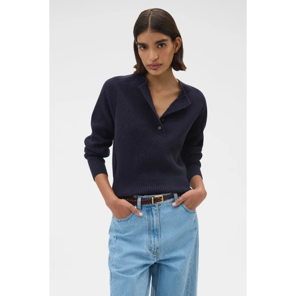 Rib Knit Henley