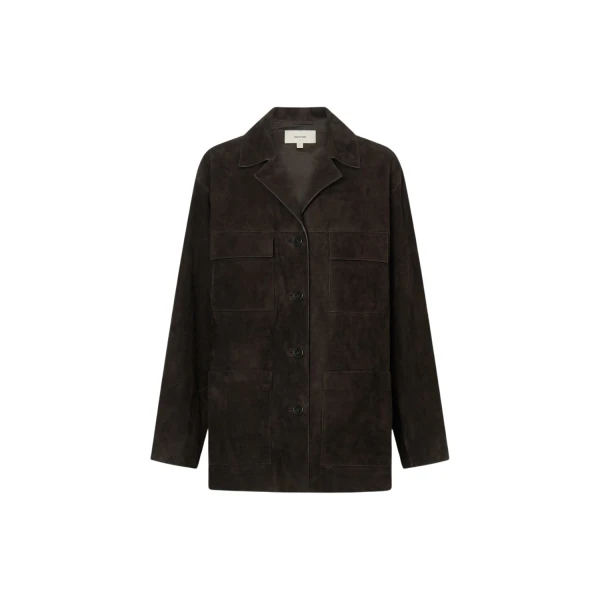 Suede Jacket Dark Chocolate