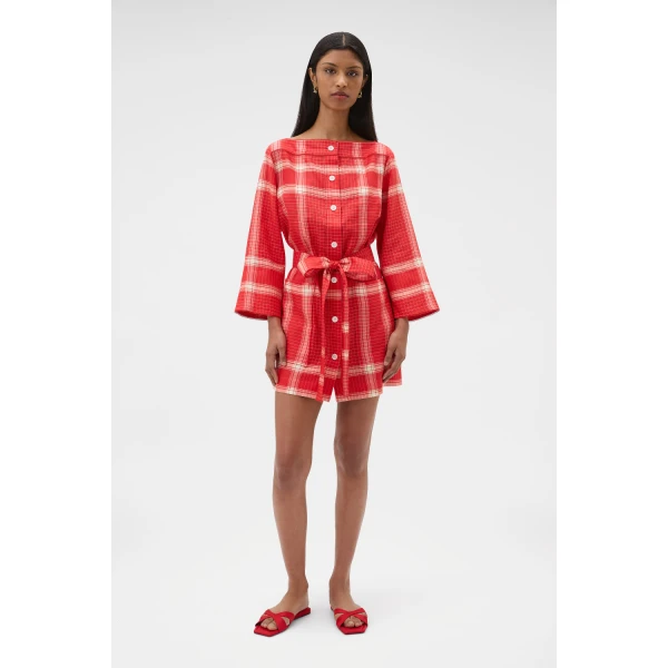 Vintage Check Tunic Dress
