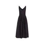 Oscar de la Renta Argyle Silk Twill Dress