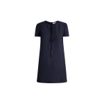 Oscar de la Renta Beaded Bow-Detail Shift Dress