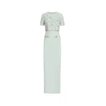 Oscar de la Renta Crystal Floral Embroidered Gown - Dresses - American Luxury Evening Wear at Coveti