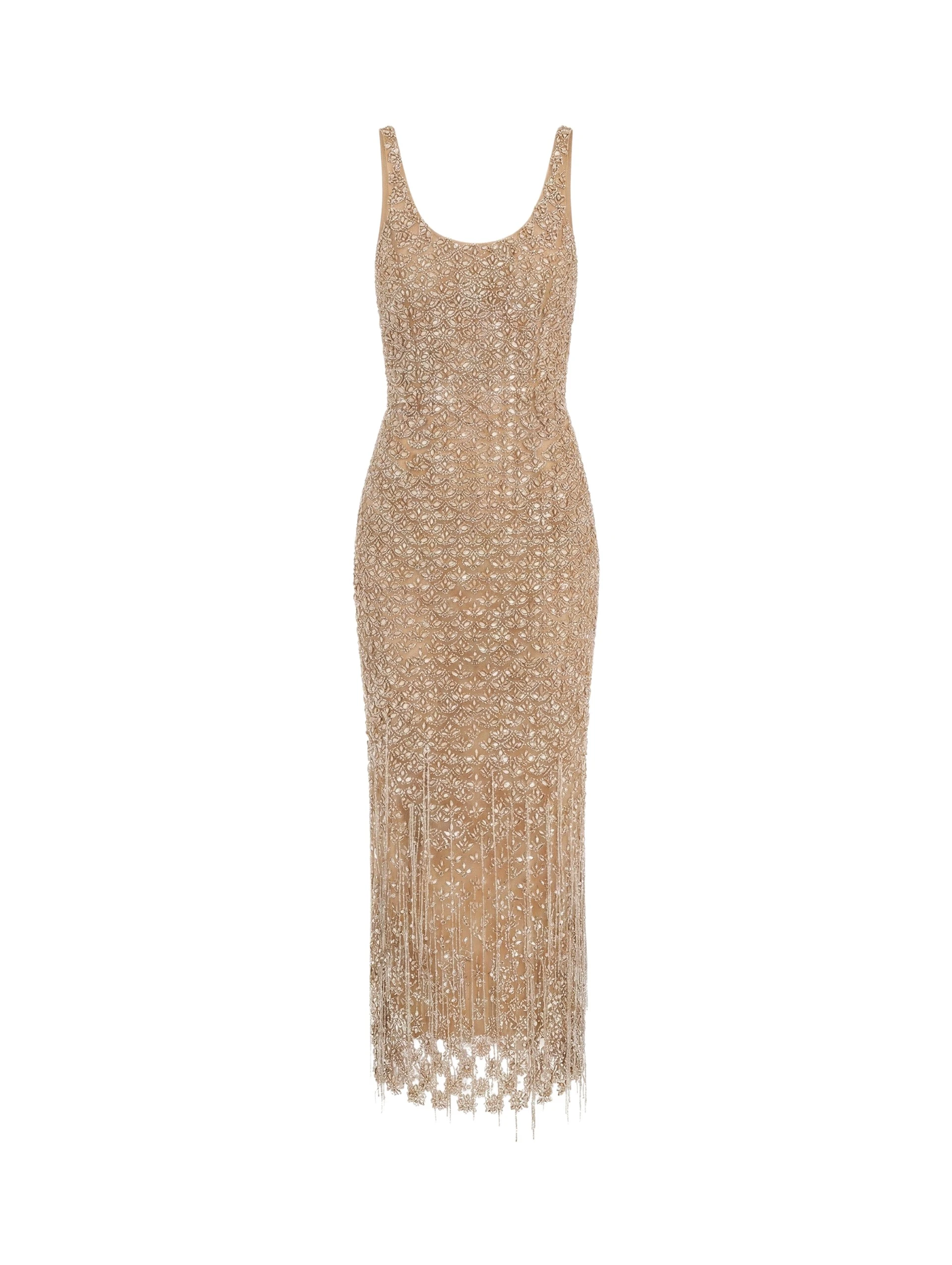 Oscar-de-la-Renta-Crystal-Glass-Embroidered-Cocktail-Dress83569_nobg Oscar de la Renta Crystal & Glass Embroidered Cocktail Dress - Dresses - American Luxury Evening Wear at Coveti