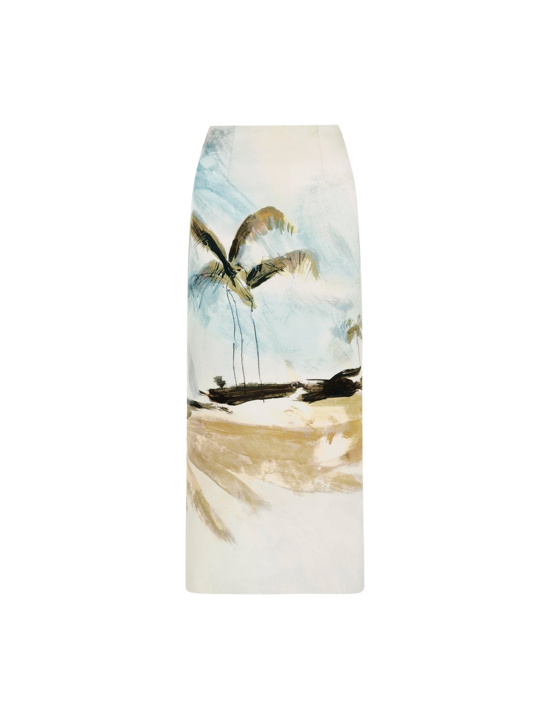 Oscar de la Renta Dominican Landscape Pencil Skirt - Skirts - American Luxury Evening Wear at Coveti