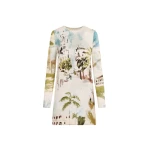 Oscar de la Renta Dominican Landscape Shift Dress