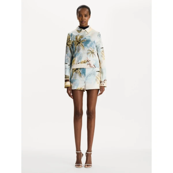 Oscar de la Renta Dominican Landscape Shorts - Shorts - American Luxury Evening Wear at Coveti