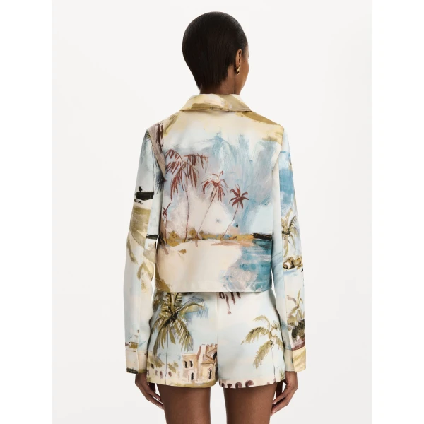 Oscar de la Renta Dominican Landscape Shorts - Shorts - American Luxury Evening Wear at Coveti