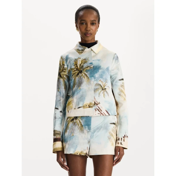 Oscar de la Renta Dominican Landscape Shorts - Shorts - American Luxury Evening Wear at Coveti