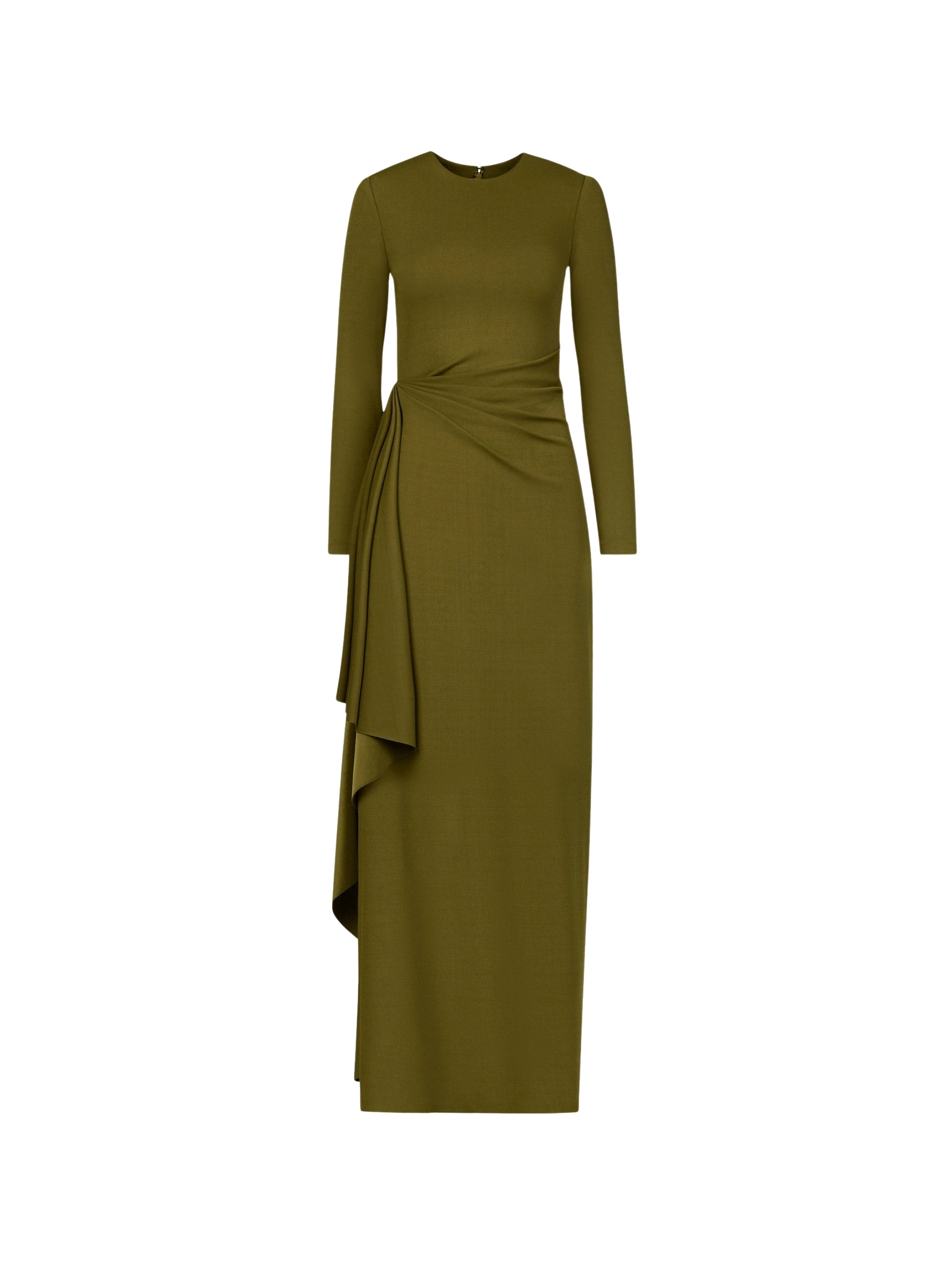 Oscar de la Renta Drape-Detail Jersey Gown - Dresses - American Luxury Evening Wear at Coveti