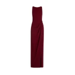 Oscar de la Renta Drape-Detailed Cady Gown
