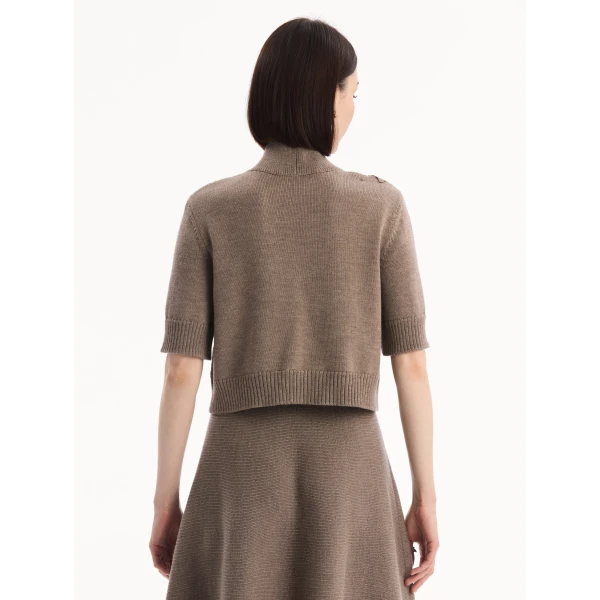 Oscar de la Renta Hibiscus Embroidered Knit Pullover - Knitwear - American Luxury Evening Wear at Coveti