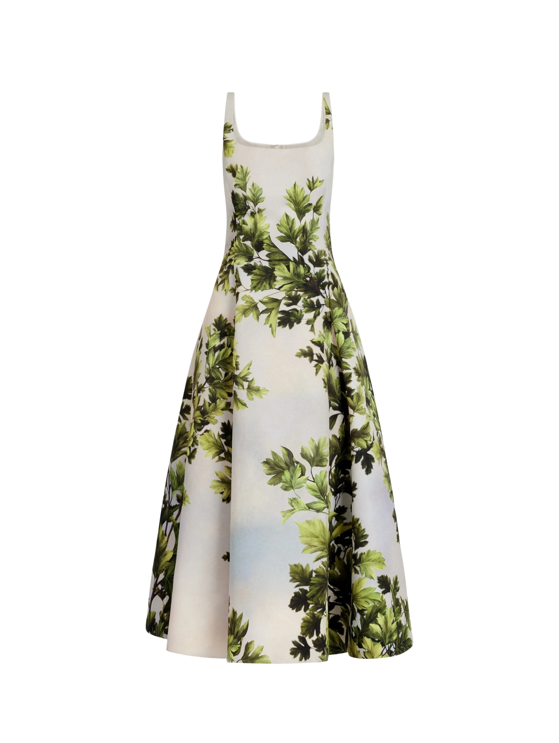 Oscar-de-la-Renta-Maple-Leaves-Faille-Dress45652_nobg Oscar de la Renta Maple Leaves Faille Dress