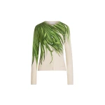 Oscar de la Renta Palm Leaves Cardigan - Knitwear - American Luxury Evening Wear at Coveti