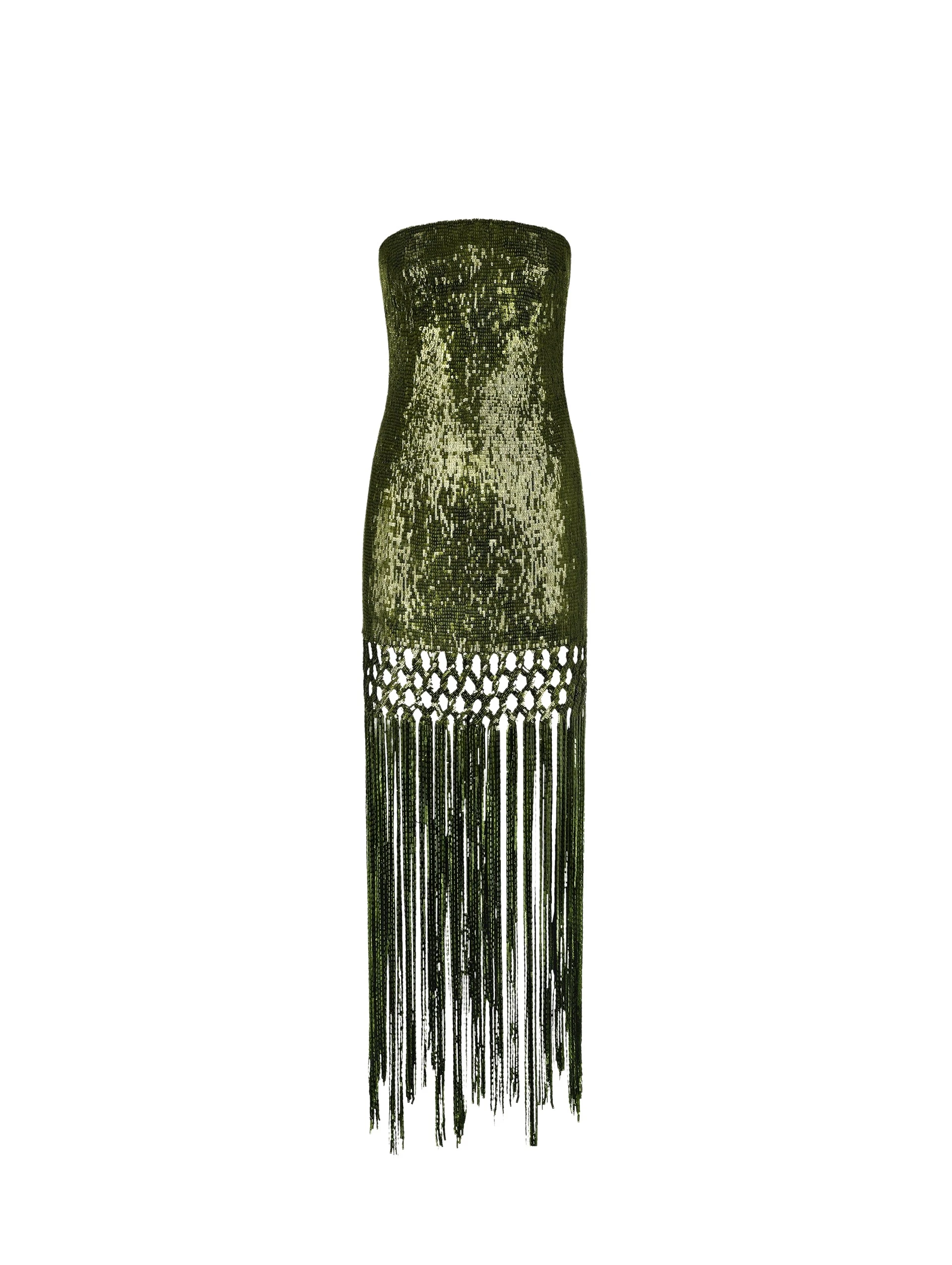 Oscar-de-la-Renta-Sequin-Fringe-Gown18177_nobg Oscar de la Renta Sequin Fringe Gown - Dresses - American Luxury Evening Wear at Coveti