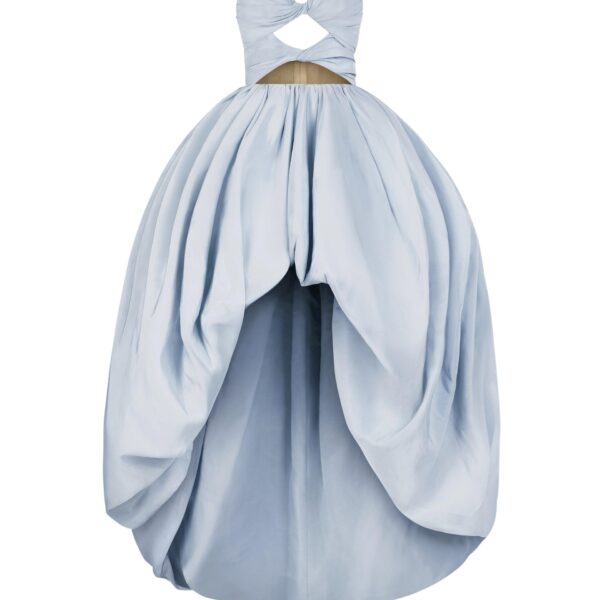Oscar de la Renta Silk Faille High-Low Gown - Dresses - American Luxury Evening Wear at Coveti