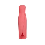 Oscar de la Renta Strapless Faille Gown