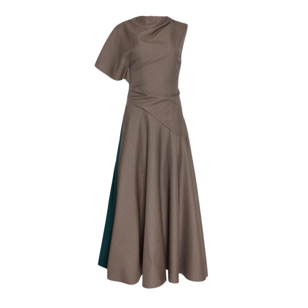 Oryn Dress in Brown Melange