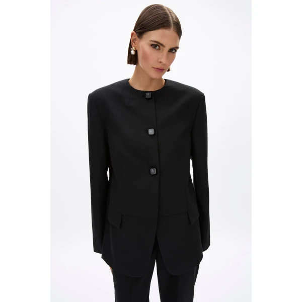 Rachel Gilbert Finley Blazer - Rachel Gilbert Black - Australian Luxury Evening Wear at Coveti