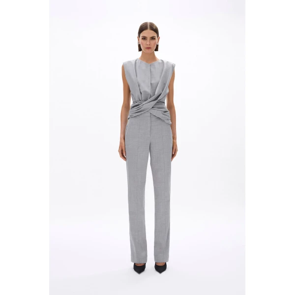 Rachel Gilbert Finley Top - Rachel Gilbert Grey - Australian Luxury Evening Wear at Coveti
