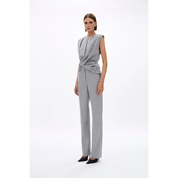 Rachel Gilbert Finley Top - Rachel Gilbert Grey - Australian Luxury Evening Wear at Coveti