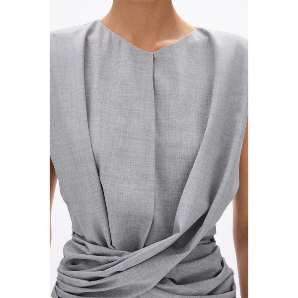 Rachel Gilbert Finley Top - Rachel Gilbert Grey - Australian Luxury Evening Wear at Coveti