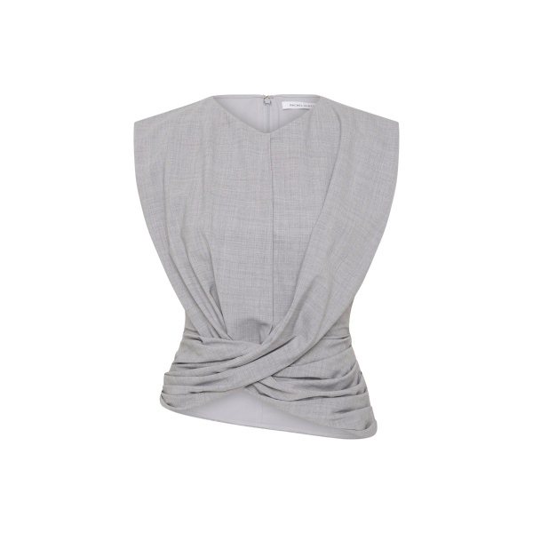 Rachel Gilbert Finley Top - Rachel Gilbert Grey - Australian Luxury Evening Wear at Coveti