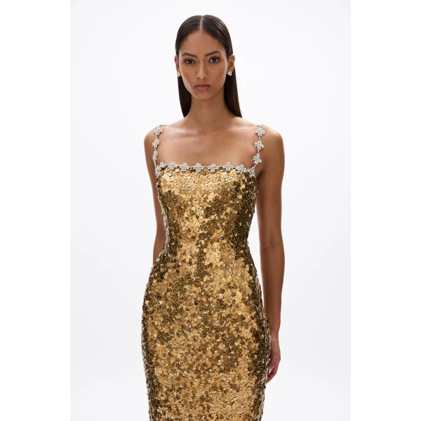 Gold dress