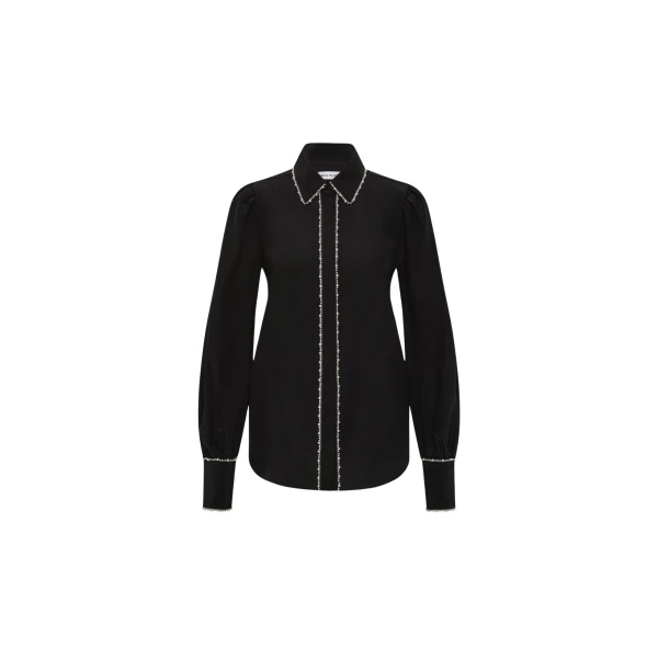 Rebecca Vallance Marietta Shirt in Black