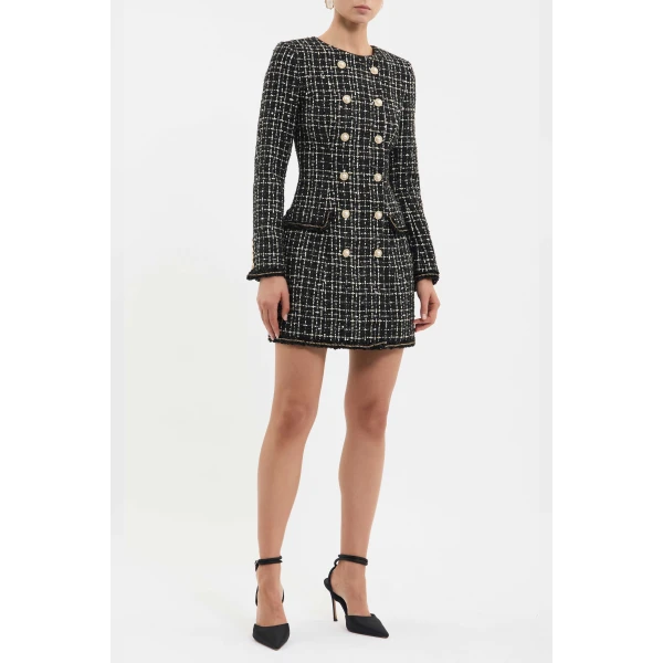 Rebecca Vallance Black mini dress