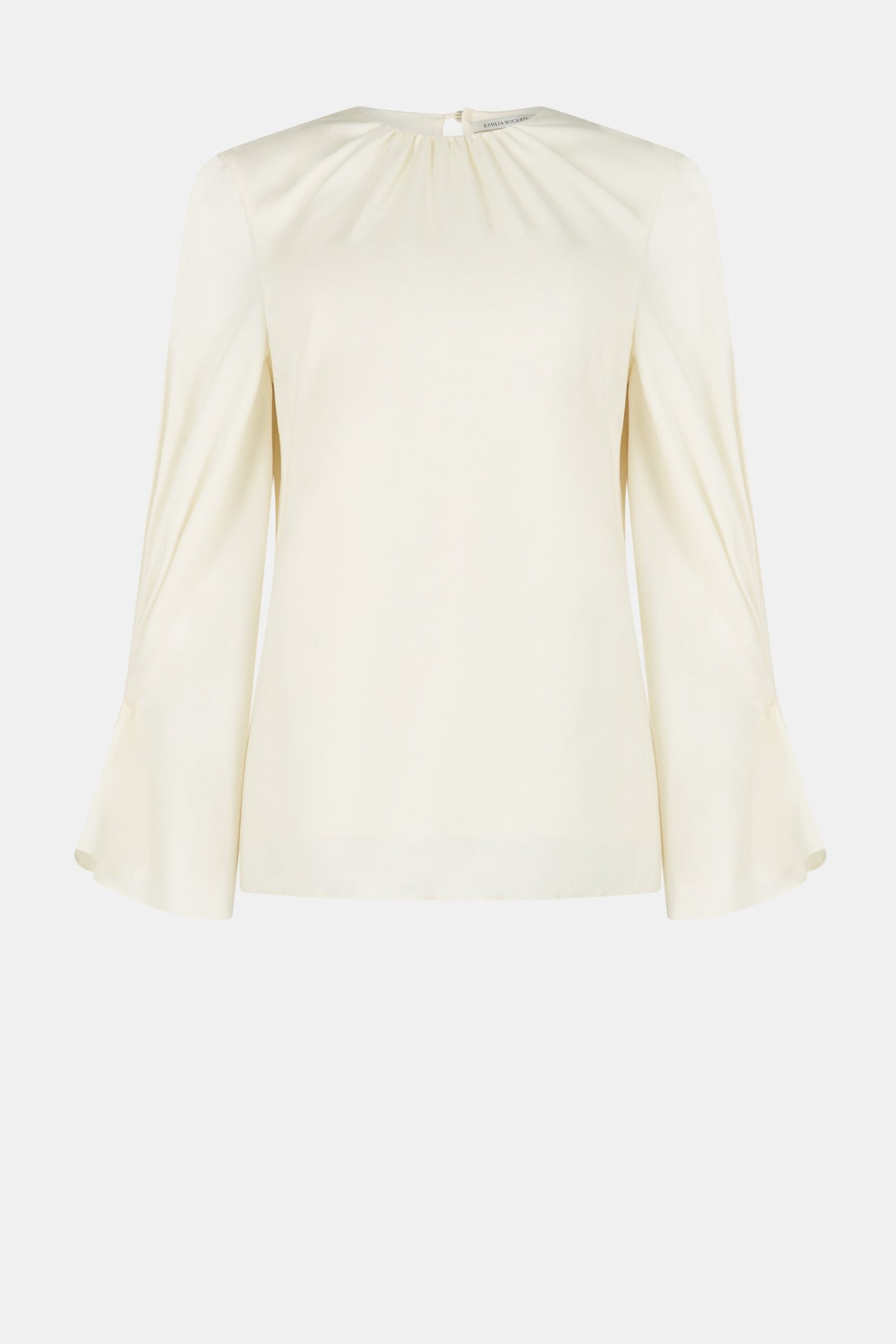 Emilia Wickstead Rome Top in Ivory Superfine Merino