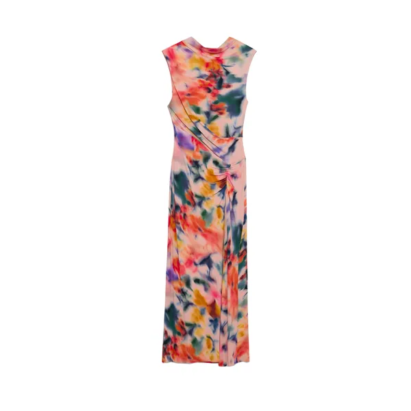 SIMKHAI Acacia Draped Jersey Midi Dress