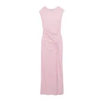 Simkhai Acacia Draped Jersey Midi Dress in Tulip