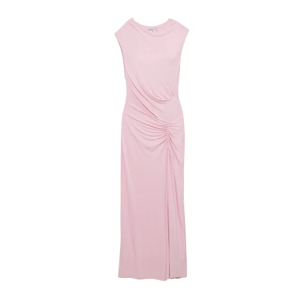 SIMKHAI Acacia Draped Jersey Midi Dress