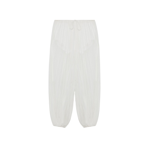 Simkhai Afton Crinkle Jersey Balloon Pant in Ivory