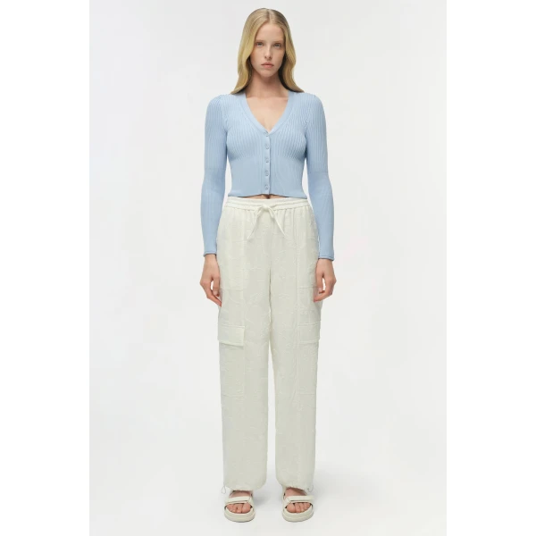 Simkhai Ailany Knit Cardigan in Tidepool, view 7