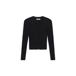 Simkhai Ailany Rib Knit Cardigan in Black
