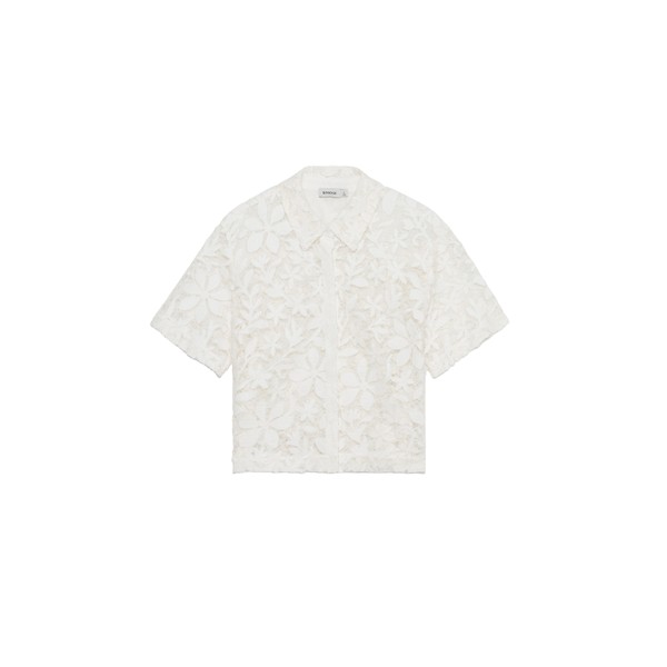 Simkhai Annaelle Cotton Lace Top in White