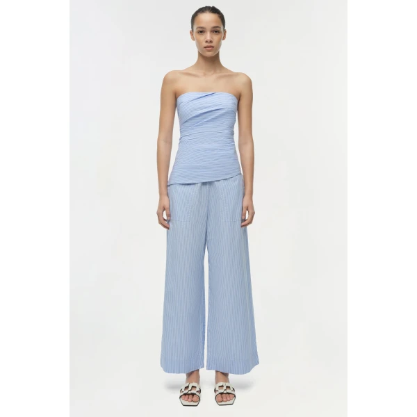 Simkhai Arden Pull On Pant in Periwinkle Stripe, view 7