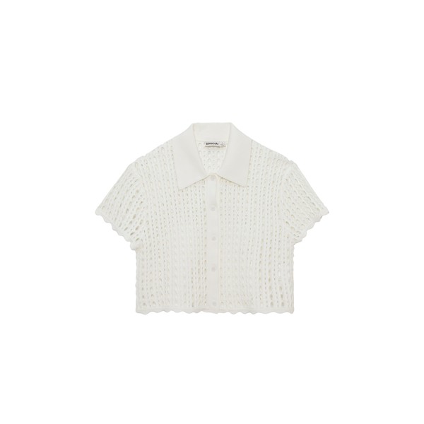 SIMKHAI Arlan Open Stitch Camp Shirt