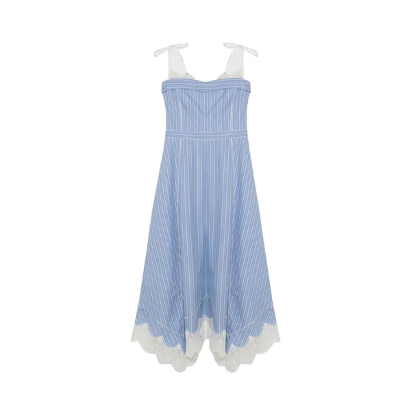 SIMKHAI Avaleigh Cotton Midi Dress