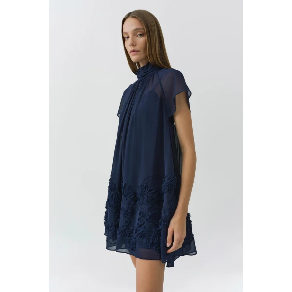 Simkhai Aviel Mini Dress in Midnight, view 3